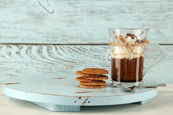 Cup of coffee with cream — Stock Photo, Image