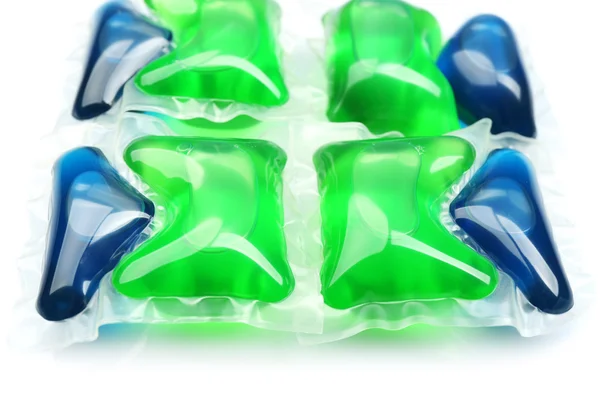 Capsules with laundry detergent — Stock Photo, Image