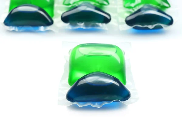 Capsules with laundry detergent — Stock Photo, Image