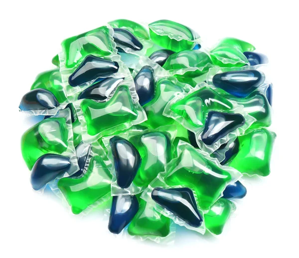 Capsules with laundry detergent — Stock Photo, Image