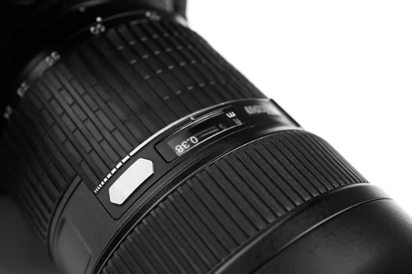 Camera lens on light background — Stock Photo, Image