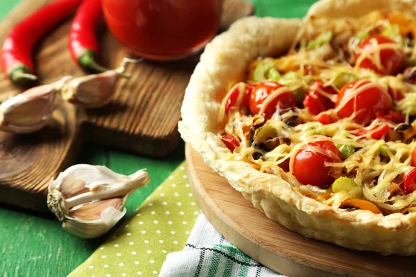 Vegetable pie with paprika — Stock Photo, Image