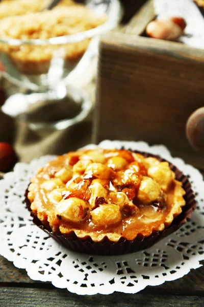 Mini cakes with nuts — Stock Photo, Image