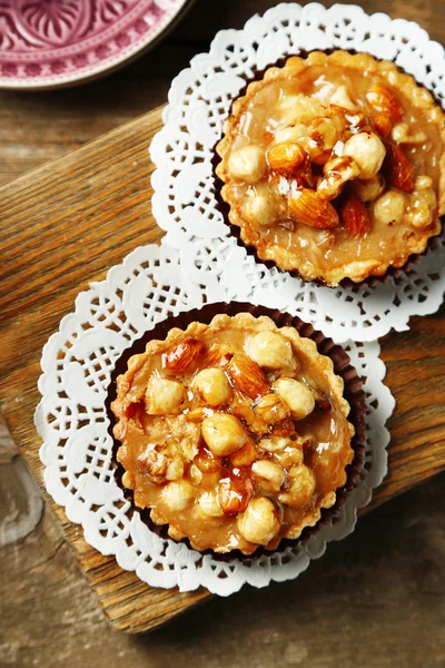 Mini cakes with nuts — Stock Photo, Image