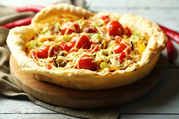 Vegetable pie with paprika — Stock Photo, Image