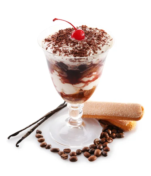 Ízletes tiramisu desszert — Stock Fotó