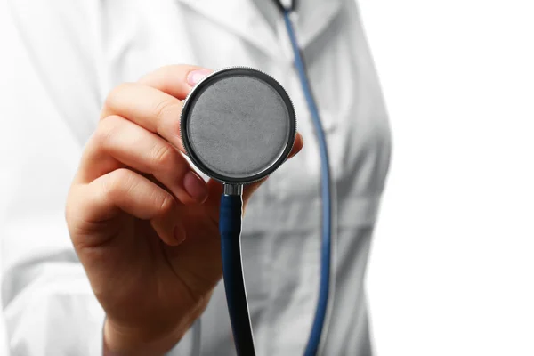 Doctor hand with stethoscope — Stock Photo, Image