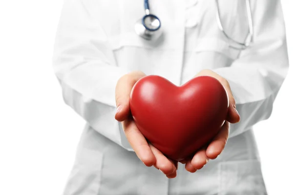 Doctor hands with heart — Stock Photo, Image