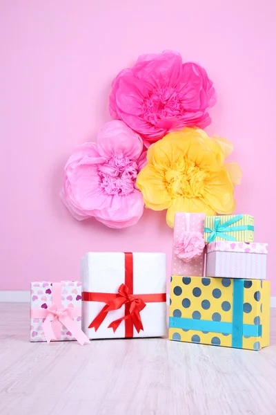 Many birthday gifts — Stock Photo, Image