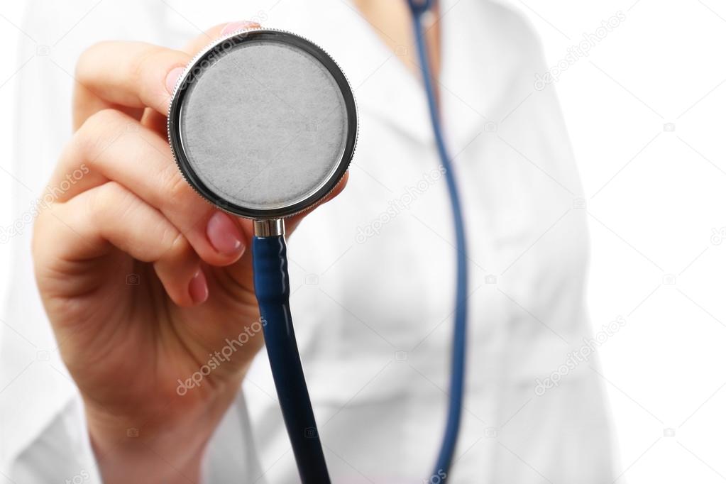 Doctor hand with stethoscope