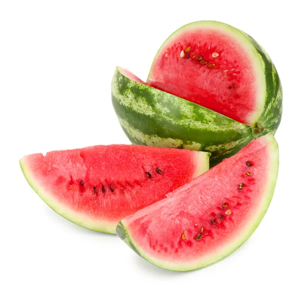 Juicy watermelon isolated on white — Stock Photo, Image