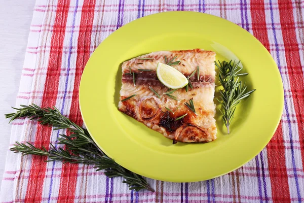 Pangasius fillet with rosemary — Stock Photo, Image