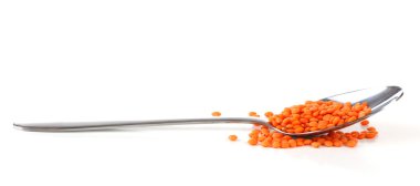 Mercimek kaşık içinde kalıntıları