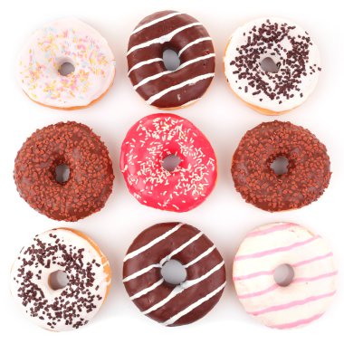 Kremalı lezzetli çörekler.