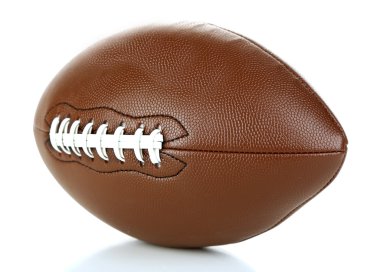 Amerikan futbolu üzerine beyaz izole 