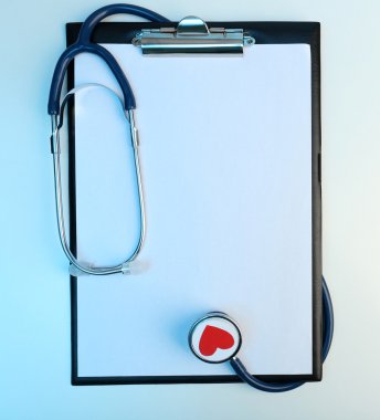 Notlar için tablet ile stetoskop