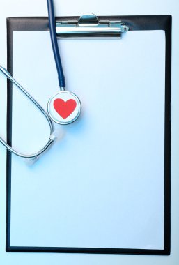 Notlar için tablet ile stetoskop