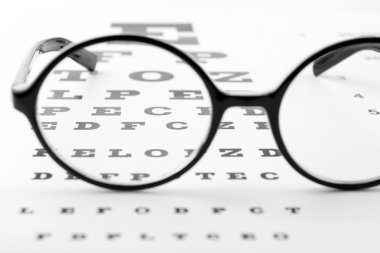 Göz grafik yakın çekim gözlük