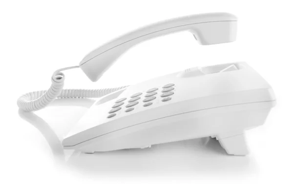 Conjunto de telefone isolado em branco — Fotografia de Stock