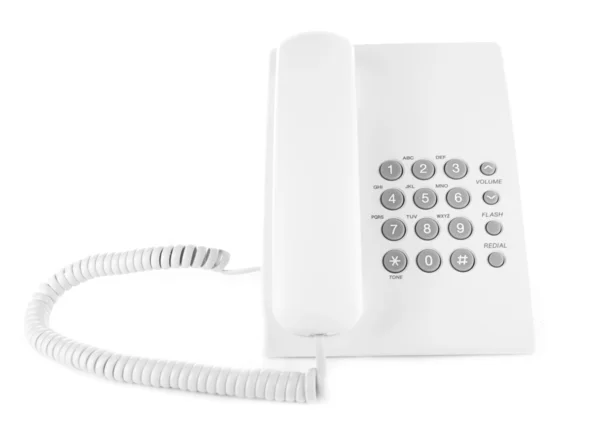 Telephone set isolated on white — Stock Photo, Image