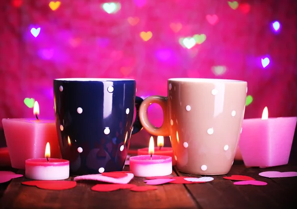 Two cups on table — Stock Photo, Image