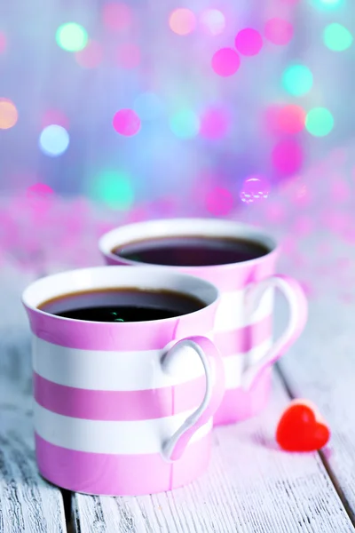 Two cups on table — Stock Photo, Image