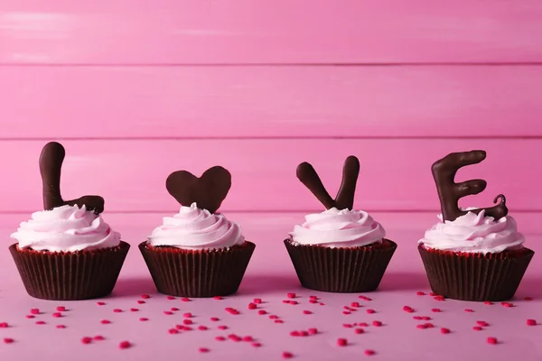 Cupcakes de San Valentín —  Fotos de Stock