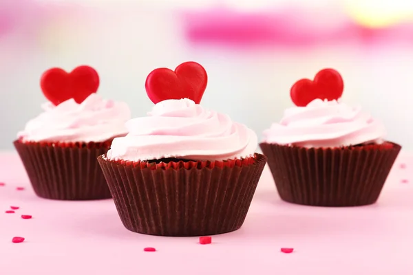 Dag van de Valentijnskaart cupcakes — Stockfoto