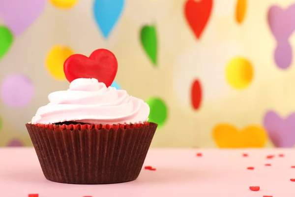 Cupcake für den Valentinstag — Stockfoto