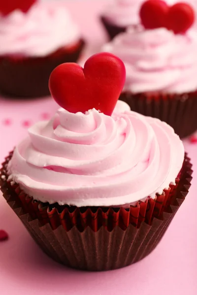 Valentine Day cupcakes — Stock Photo, Image