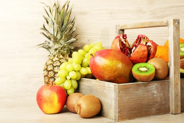 Sortiment av exotiska frukter — Stockfoto