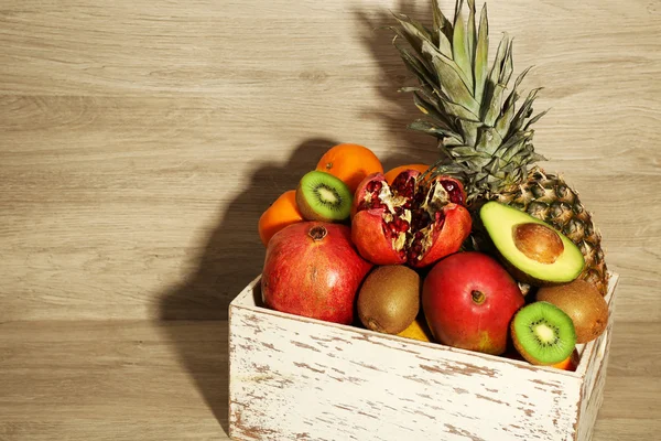 Assortment of exotic fruits — Stock Photo, Image