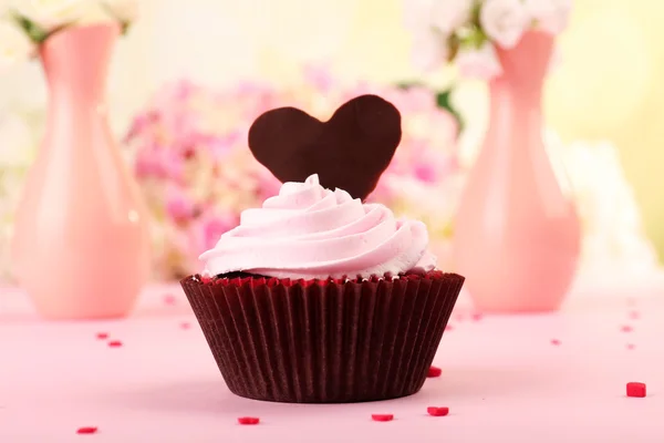 バレンタインのカップケーキ ロイヤリティフリーのストック写真