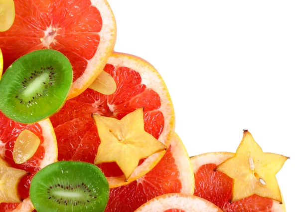 Sliced fruits close-up — Stock Photo, Image