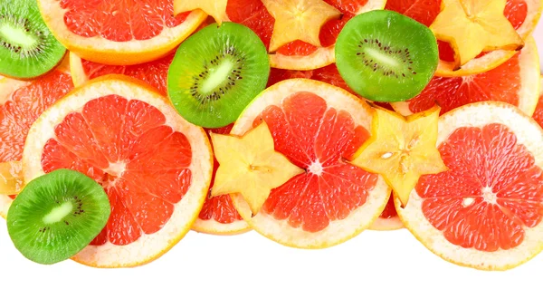 Frutta affettata primo piano — Foto Stock