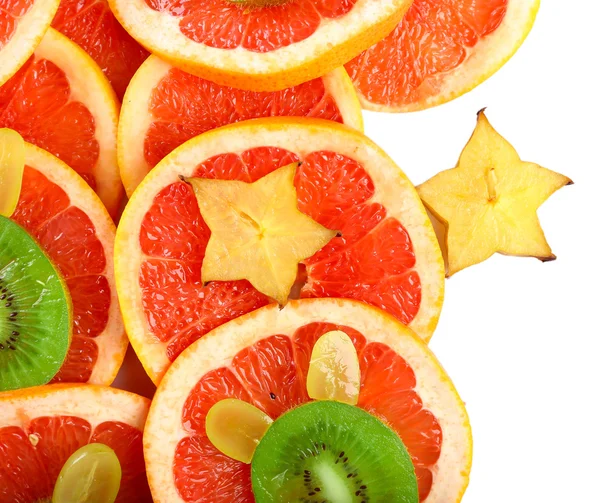 Nakrájené ovoce detail — Stock fotografie