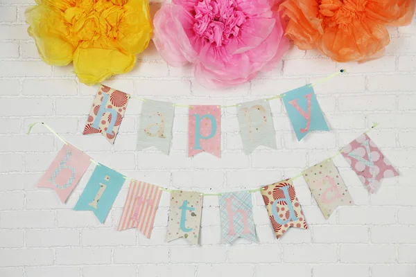 Beautiful decoration for birthday party — Stock Photo, Image