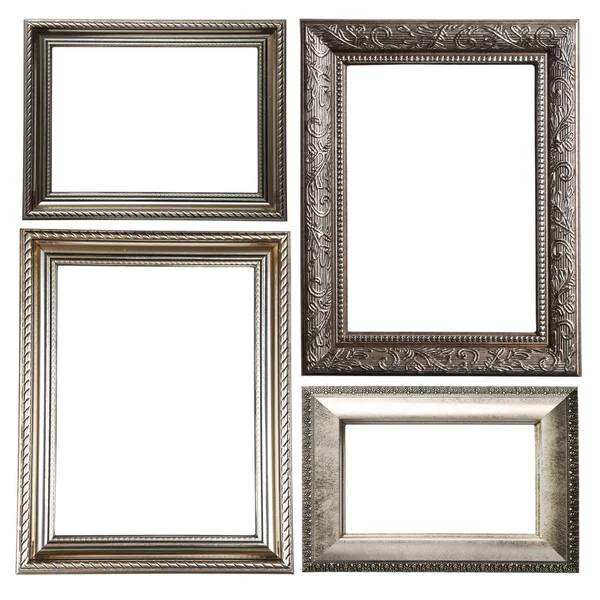 Collage de marcos aislados en blanco —  Fotos de Stock