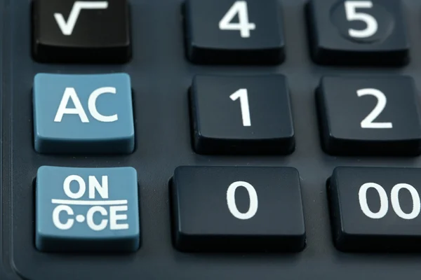 Makro zobrazení kalkulačka vývěsky — Stock fotografie