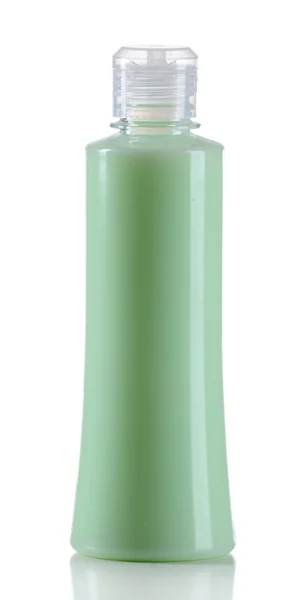 Botella cosmética aislada en blanco — Foto de Stock