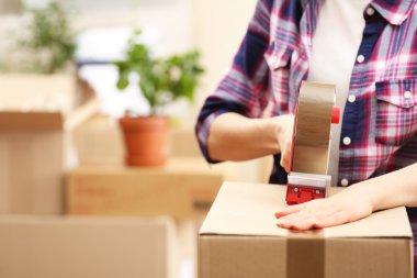 Ambalaj kutuları yakın çekim