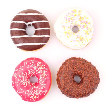 Beyaz izole buzlanma ile lezzetli börekler