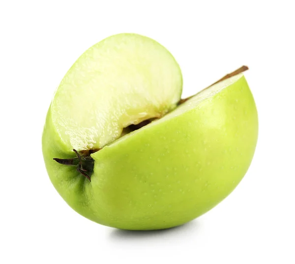 Succosa mela isolata su bianco — Foto Stock