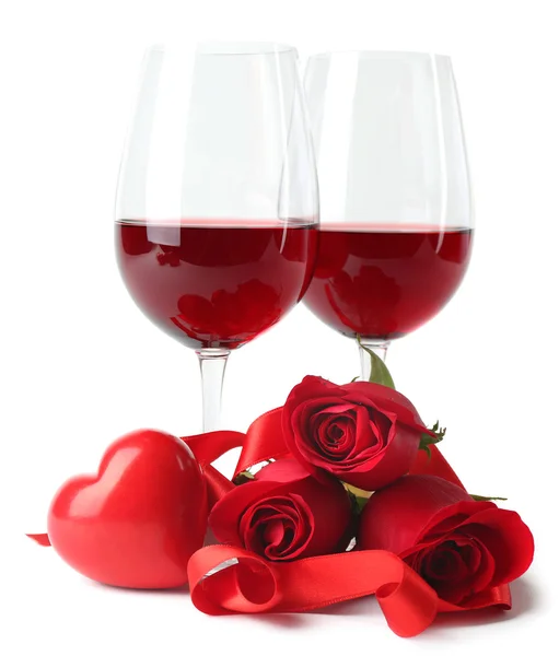 Red wine in glasses Royalty Free Stock Photos