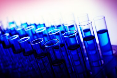 Test tüpleri yakın çekim