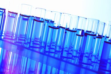 Test tüpleri yakın çekim