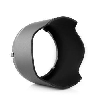 objektif kapağı üzerinde beyaz izole