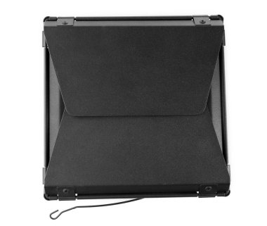 Ahır kapısı üzerinde beyaz izole kamera flaş