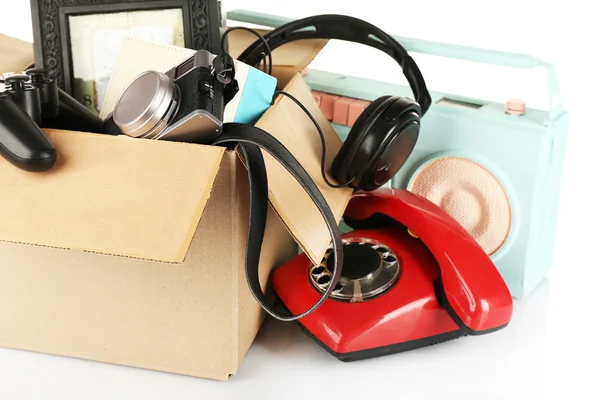 Box of unwanted stuff — Stock Photo, Image