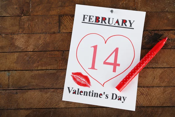 Valentines Day, February 14 — Stock Photo, Image